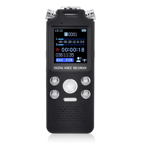 8822 8GB Noise Reduction Voice Recorder 1.44 Inch TFT Screen MP3 Player with Double Microphone Heads - 1