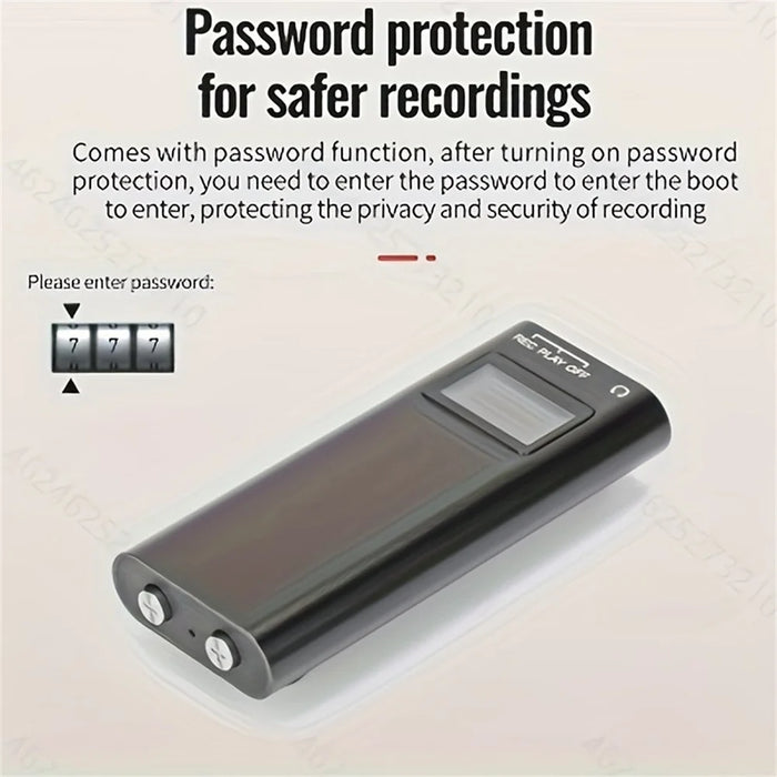 Q25 8GB Smart Voice Recorder with Screen Noise Reduction Portable Voice Activated Recording Device - 2