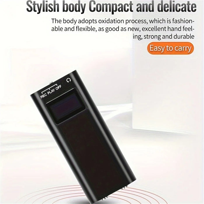 Q25 8GB Smart Voice Recorder with Screen Noise Reduction Portable Voice Activated Recording Device - 5