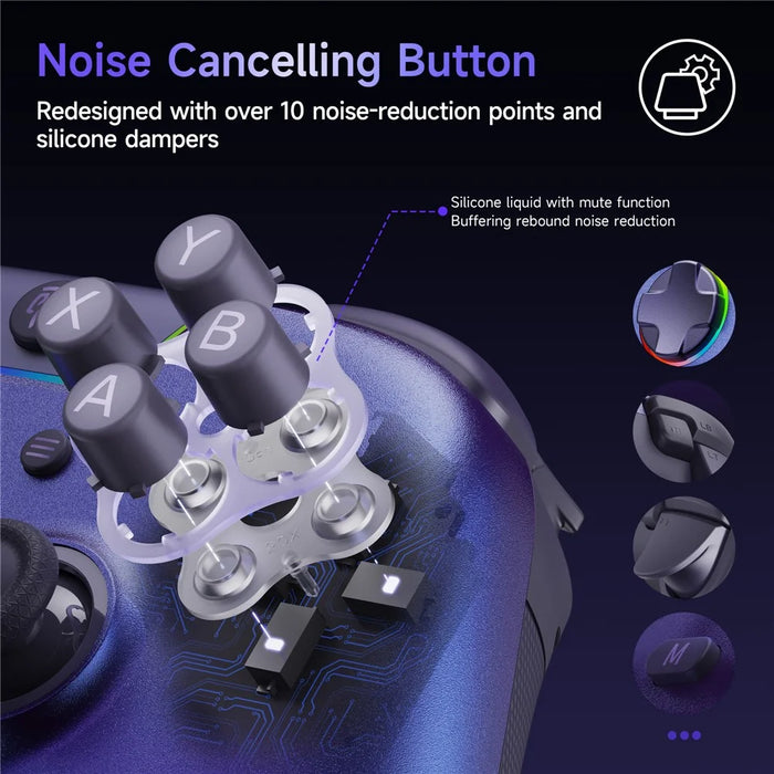 EASYSMX X05Pro Triple Mode Gaming Controller for Nintendo Switch / Switch Lite / Switch OLED Gamepad with Dual Stage Hall Triggers - Black - 4