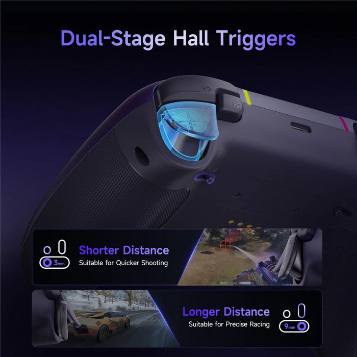 EASYSMX X05Pro Triple Mode Gaming Controller for Nintendo Switch / Switch Lite / Switch OLED Gamepad with Dual Stage Hall Triggers - Black - 5