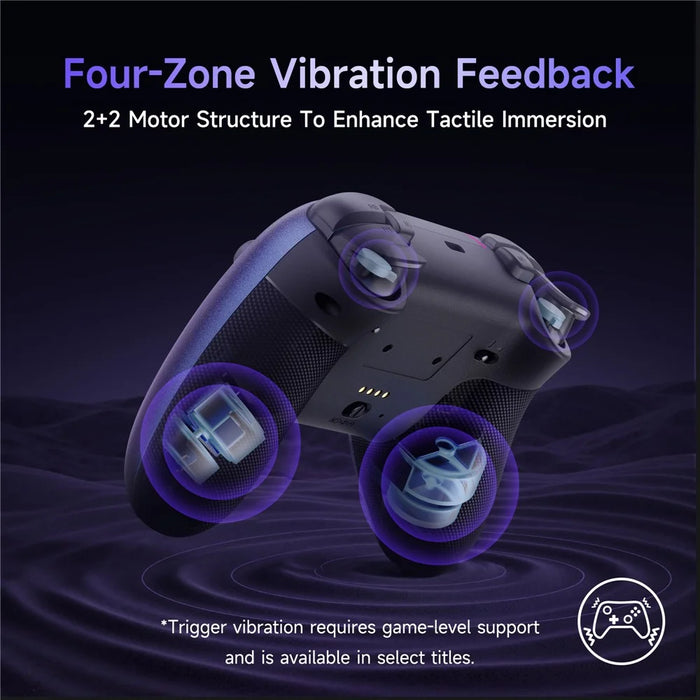 EASYSMX X05Pro Triple Mode Gaming Controller for Nintendo Switch / Switch Lite / Switch OLED Gamepad with Dual Stage Hall Triggers - Black - 7