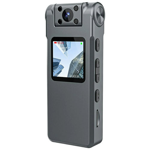 V28 HD Noise Reduction Voice Recorder 1920P Direct Recording Device with 180° Rotation Lens and 4GB Card - 1