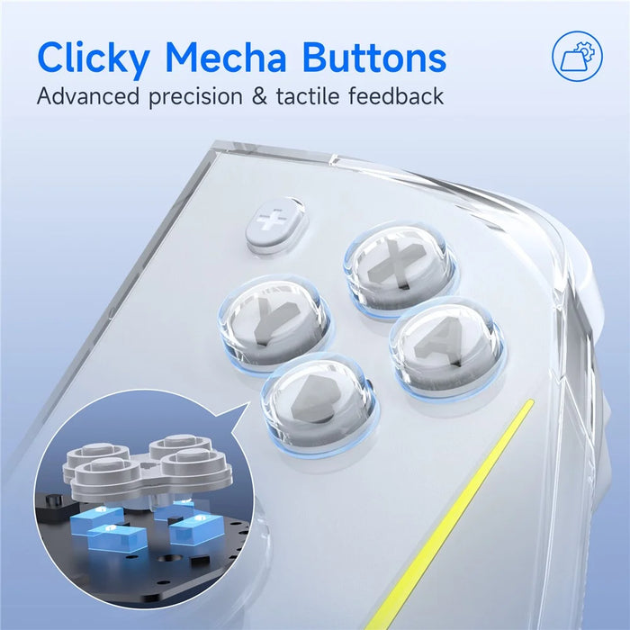 EASYSMX S15 Wireless Split Gamepad for Nintendo Switch / Switch OLED / Switch Lite RGB Lighting Gaming Controller with Hall Effect Joysticks - 3