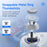 EASYSMX S15 Wireless Split Gamepad for Nintendo Switch / Switch OLED / Switch Lite RGB Lighting Gaming Controller with Hall Effect Joysticks - 4