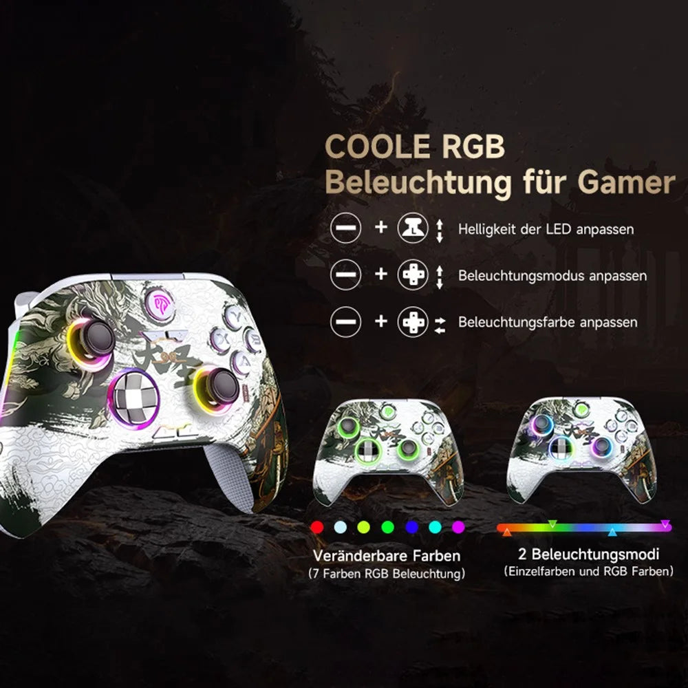 EASYSMX X15 RGB Lighting Hall Effect Joystick Wireless Controller 2.4G  /  Bluetooth-compatible  /  Wired Triple Mode Gamepad - 3