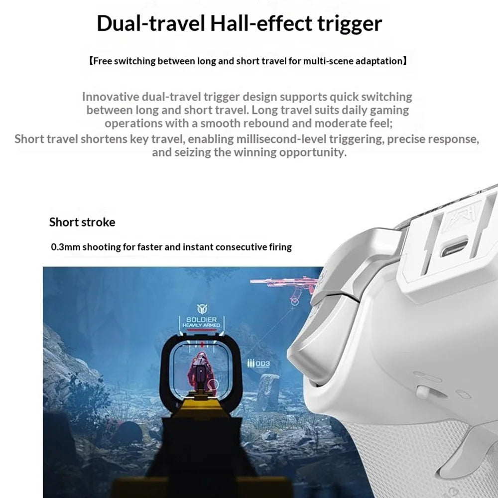 HS-AD220 Multi-Function Game Controller Screen Display Wireless Gamepad for PC  /  PS4  /  N-Switch  /  Android  /  iOS - 6