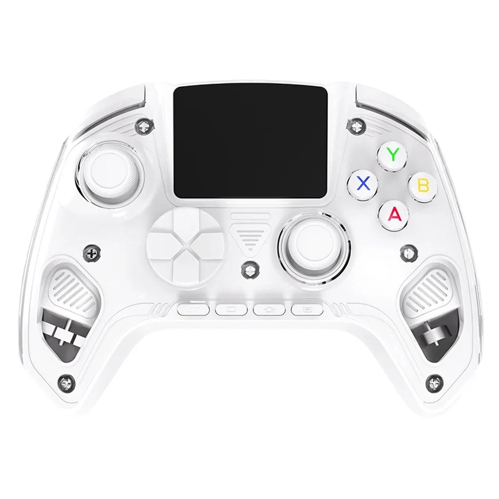 RG G01 Smart Game Controller with Heart Rate Sensor 2.5D HD IPS Screen Gamepad for PC / Steam / Linux / Nintendo Switch / Android / iOS - White - 1