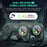 DATA FROG PC07 2Pcs 2.4G Wireless Gaming Controller for PC / Android / Tablet Dual Player Gamepad - Black - 4