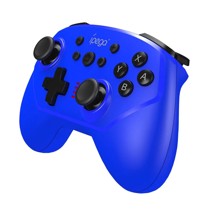IPEGA PG-9162 Bluetooth-compatible Wireless/USB Wired Gamepad Dual Motor Vibration Game Controller for Nintendo Switch Console - Blue - 1