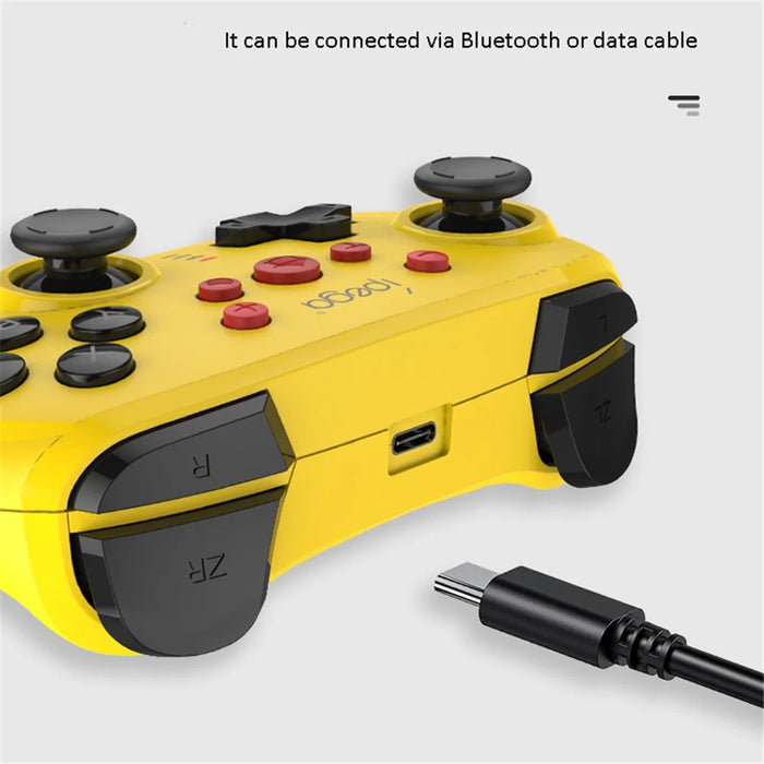 IPEGA PG-9162 Bluetooth-compatible Wireless/USB Wired Gamepad Dual Motor Vibration Game Controller for Nintendo Switch Console - Blue - 3