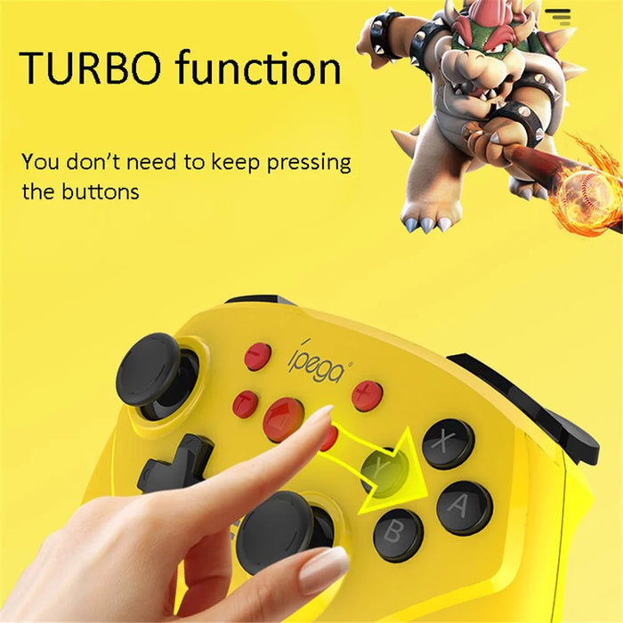 IPEGA PG-9162 Bluetooth-compatible Wireless/USB Wired Gamepad Dual Motor Vibration Game Controller for Nintendo Switch Console - Blue - 6