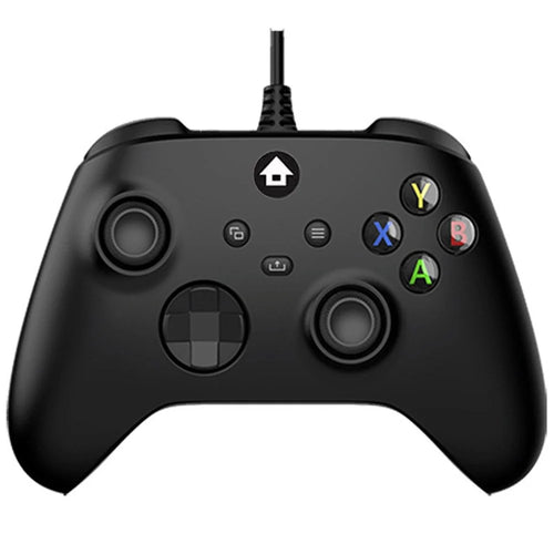 WT005 Wired Game Controller for Xbox One / Xbox Series S / X / PC Gaming Gamepad with Headphone Jack 3.5mm - Black - 1