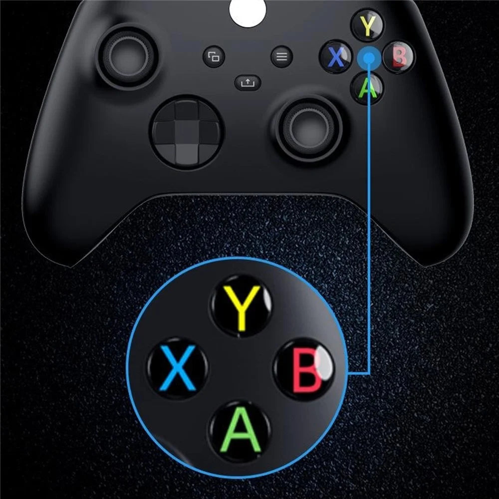 WT005 Wired Game Controller for Xbox One / Xbox Series S / X / PC Gaming Gamepad with Headphone Jack 3.5mm - Black - 6