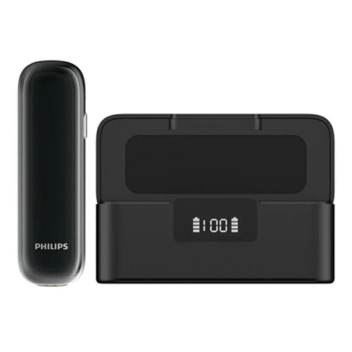 PHILIPS VTR5170PRO 64GB Voice Recorder with Charging Case Dual Noise Reduction 360 Degree Omnidirectional Microphone AI Smart Recording Device for Meeting Interview - Black - 1