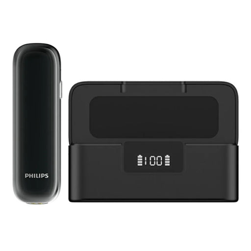 PHILIPS VTR5170PRO 64GB Voice Recorder with Charging Case Dual Noise Reduction 360 Degree Omnidirectional Microphone AI Smart Recording Device for Meeting Interview - Black - 1