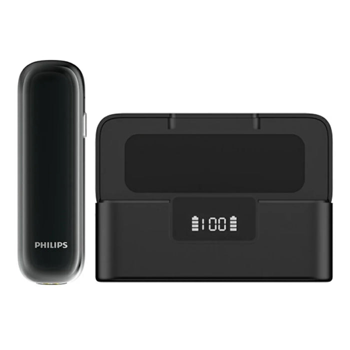 PHILIPS VTR5170PRO 64GB Voice Recorder with Charging Case Dual Noise Reduction 360 Degree Omnidirectional Microphone AI Smart Recording Device for Meeting Interview - Black - 1