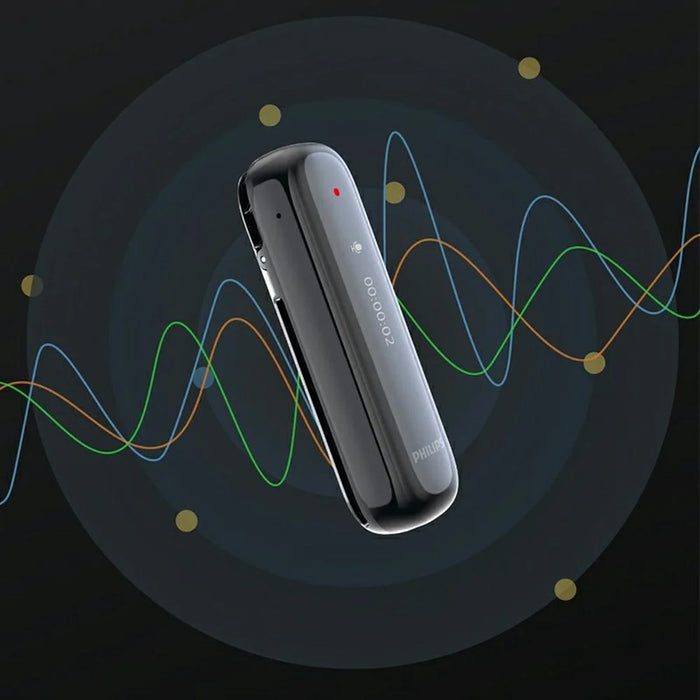 PHILIPS VTR5170PRO 64GB Voice Recorder with Charging Case Dual Noise Reduction 360 Degree Omnidirectional Microphone AI Smart Recording Device for Meeting Interview - Black - 2