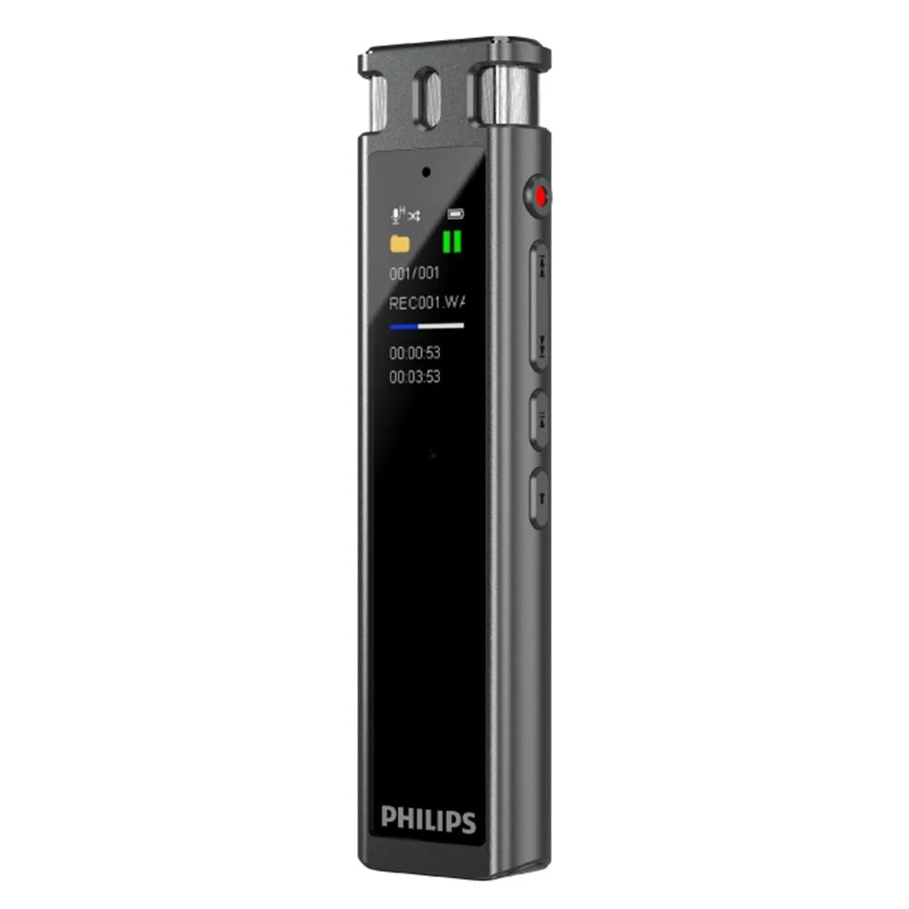 PHILIPS VTR5260 32GB Voice Recorder 0.96 Inch Color Display AI Speech-to-Text Real Time Translation Pen - Black - 1