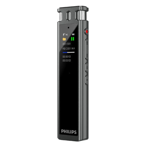 PHILIPS VTR5260 32GB Voice Recorder 0.96 Inch Color Display AI Speech-to-Text Real Time Translation Pen - Black - 1