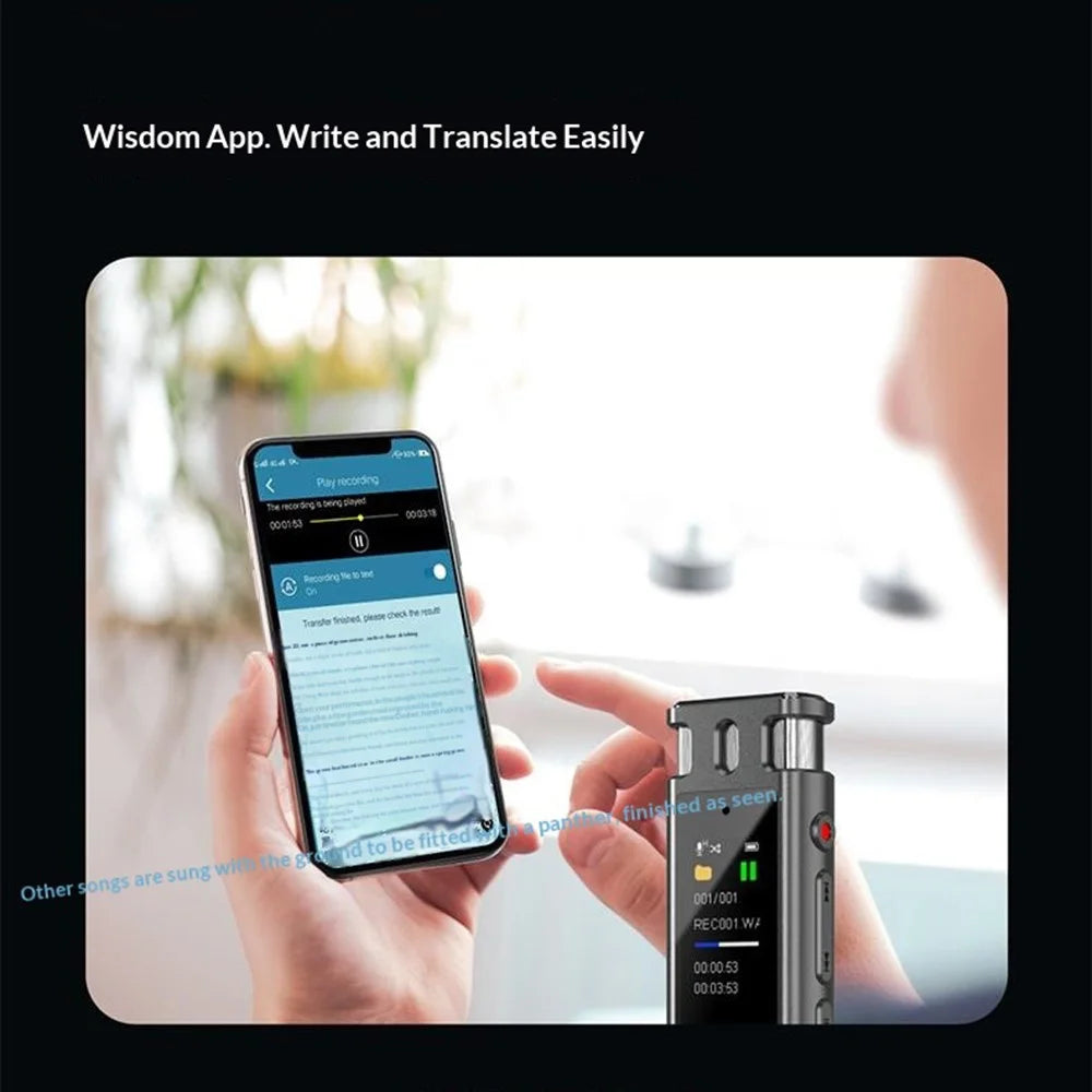 PHILIPS VTR5260 32GB Voice Recorder 0.96 Inch Color Display AI Speech-to-Text Real Time Translation Pen - Black - 6