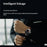 PHILIPS VTR5206 4GB Voice Recorder Watch Noise Reduction Smart Recorder Wristband for Business Conference - Black / Silicone Strap - 5