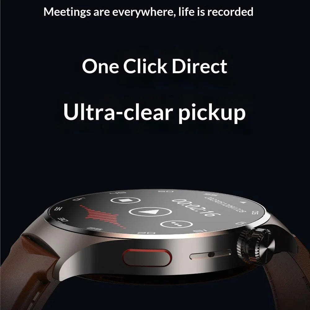 PHILIPS VTR5206 4GB Voice Recorder Watch Noise Reduction Smart Recorder Wristband for Business Conference - Black / Silicone Strap - 6