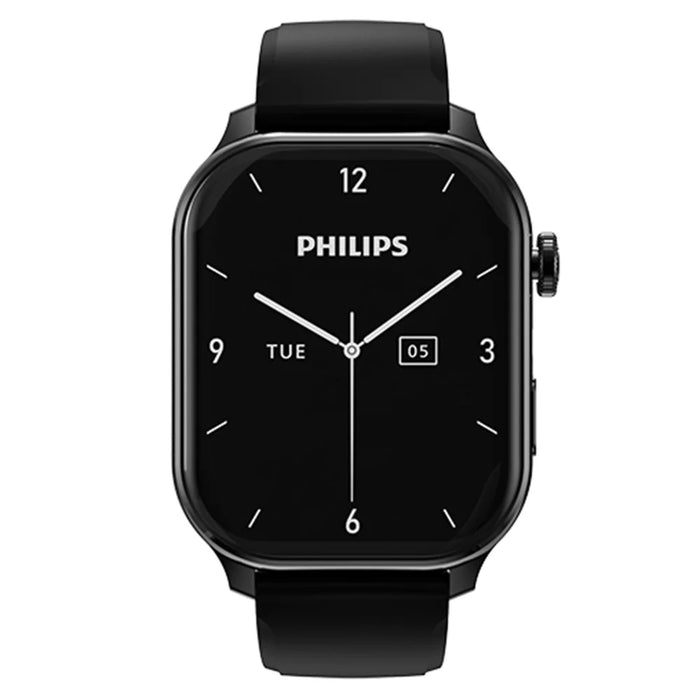 PHILIPS VTR5208 Wearable Voice Recorder Watch Noise Reduction Offline Voice Translator, Silicone Strap - Black - 1