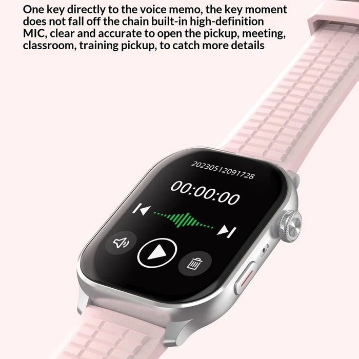 PHILIPS VTR5208 Wearable Voice Recorder Watch Noise Reduction Offline Voice Translator, Silicone Strap - Black - 6