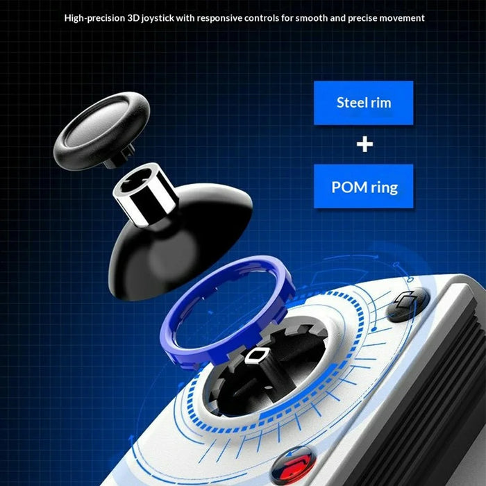 D11S Gaming Controller with Cooling Fan Hall Trigger Programmable Back Keys Stretching Gamepad for Phone  /  Tablet  /  Nintendo Switch - White - 3