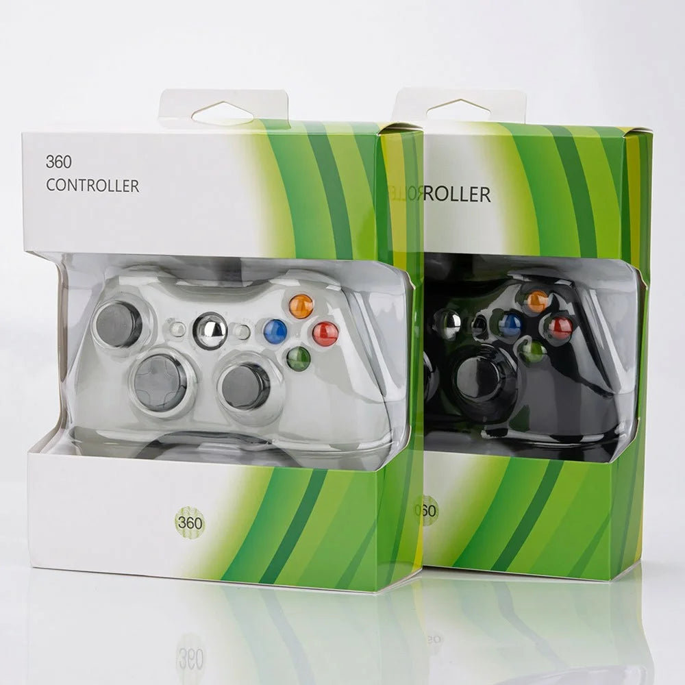 USB Wired Controller for Microsoft Xbox 360 / S / E / PC Computer Dual Vibration Ergonomic Gamepad - Black - 5