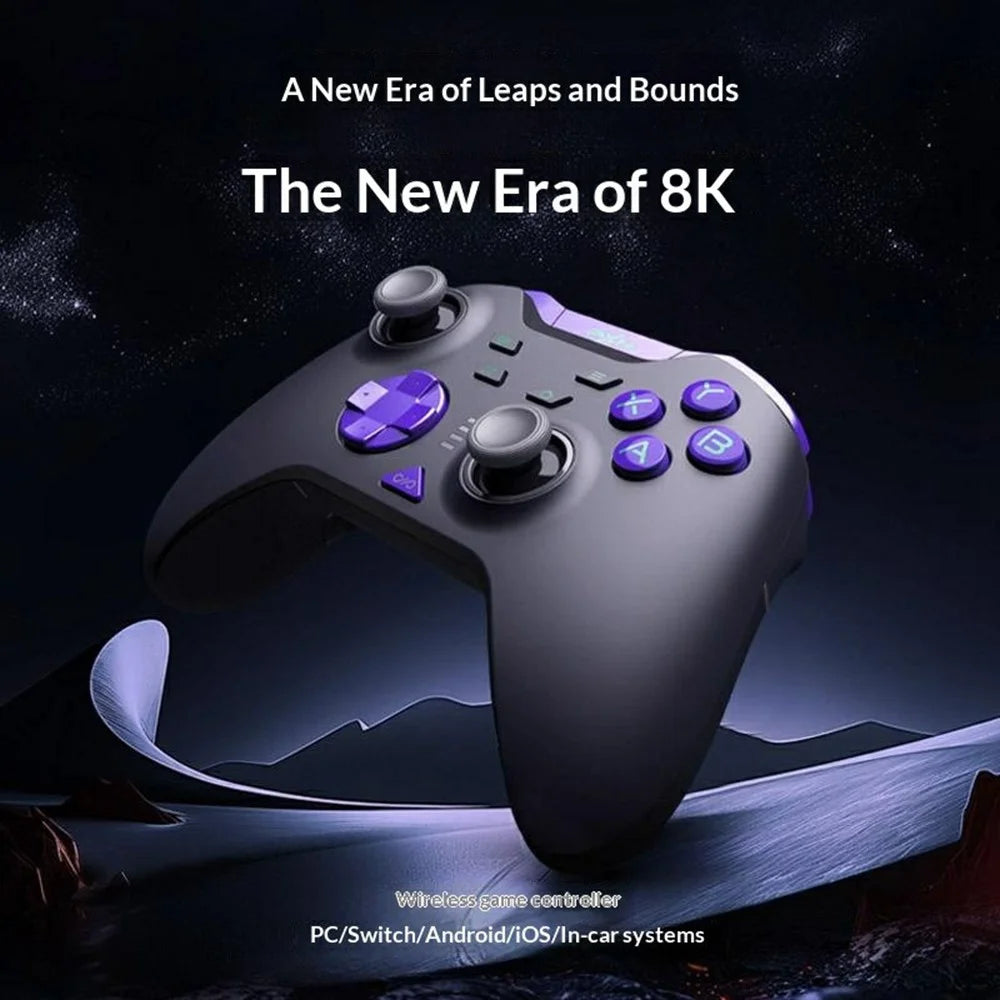 PXN P5-8K Wireless Gaming Controller Bluetooth-Compatible Gamepad with Capacitive Joystick and Hall Linear Triggers - Purple - 4