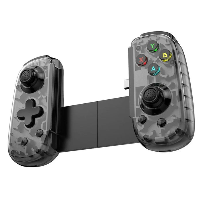 D6mini Stretching Gaming Controller with Hall Joystick Dual Mode Bluetooth-compatible Wired Gamepad for Android iOS Switch PC - Black - 1