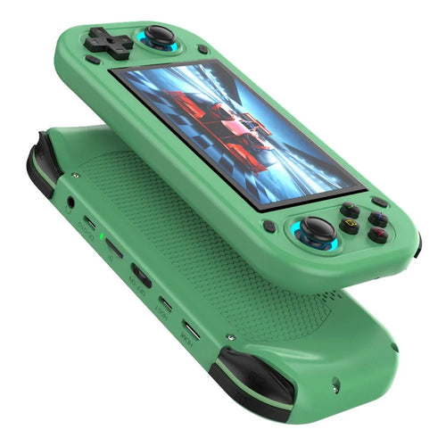 R43S Handheld Game Console 4.3 inch HD IPS Screen Arcade Gaming Device with Joysticks & HD Output - Green - 1