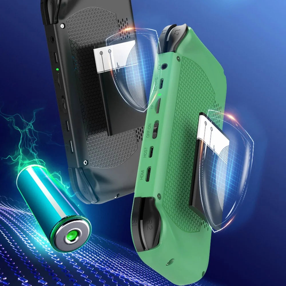 R43S Handheld Game Console 4.3 inch HD IPS Screen Arcade Gaming Device with Joysticks & HD Output - Green - 6