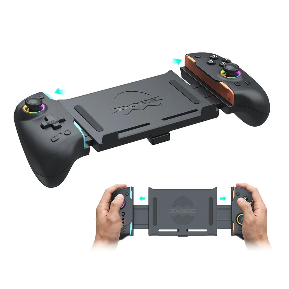 DOBE FOMIS ELECTRONICS TNS-5117 Telescopic Controller for Nintendo Switch 2/OLED/Switch Macro Programming Wired Gamepad - Black - 1