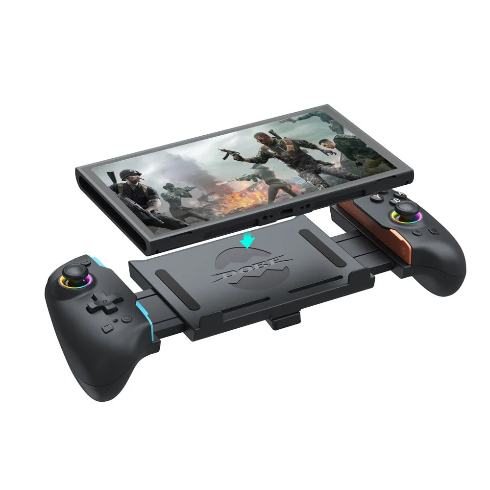 DOBE FOMIS ELECTRONICS TNS-5117 Telescopic Controller for Nintendo Switch 2/OLED/Switch Macro Programming Wired Gamepad - Black - 2