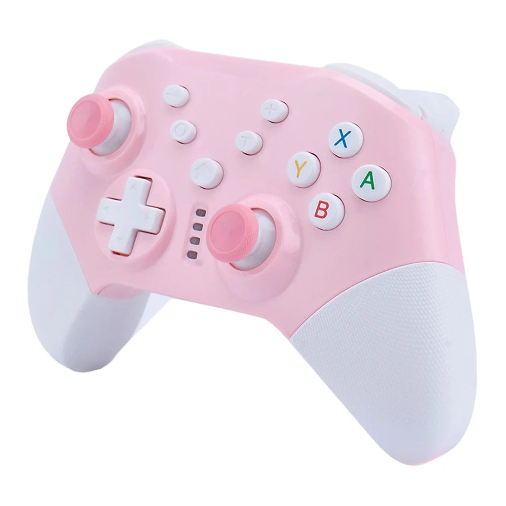 NS20 Switch Pro Wireless Game Controller Dual Vibration Gamepad with 2.4G Receiver for Switch PC Gaming - Pink - 1