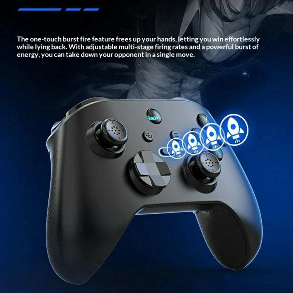 G6 Dual Hall Joystick Wireless Gaming Controller 6-Axis Motion Sensing Bluetooth-compatible Gamepad for PC / Nintendo Switch / Android / iOS - Black - 5