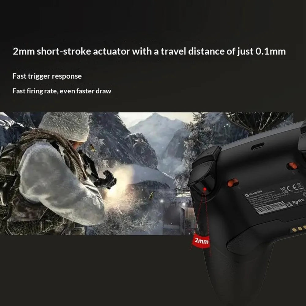 GAMESIR Nova 2 Lite Bluetooth-compatible 2.4G Wireless Game Controller with Hall Effect Joystick Wired Gamepad - Dark Grey - 3
