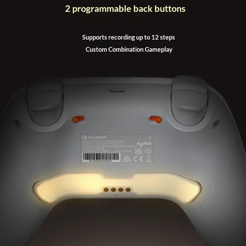 GAMESIR Nova 2 Lite Bluetooth-compatible 2.4G Wireless Game Controller with Hall Effect Joystick Wired Gamepad - Dark Grey - 4