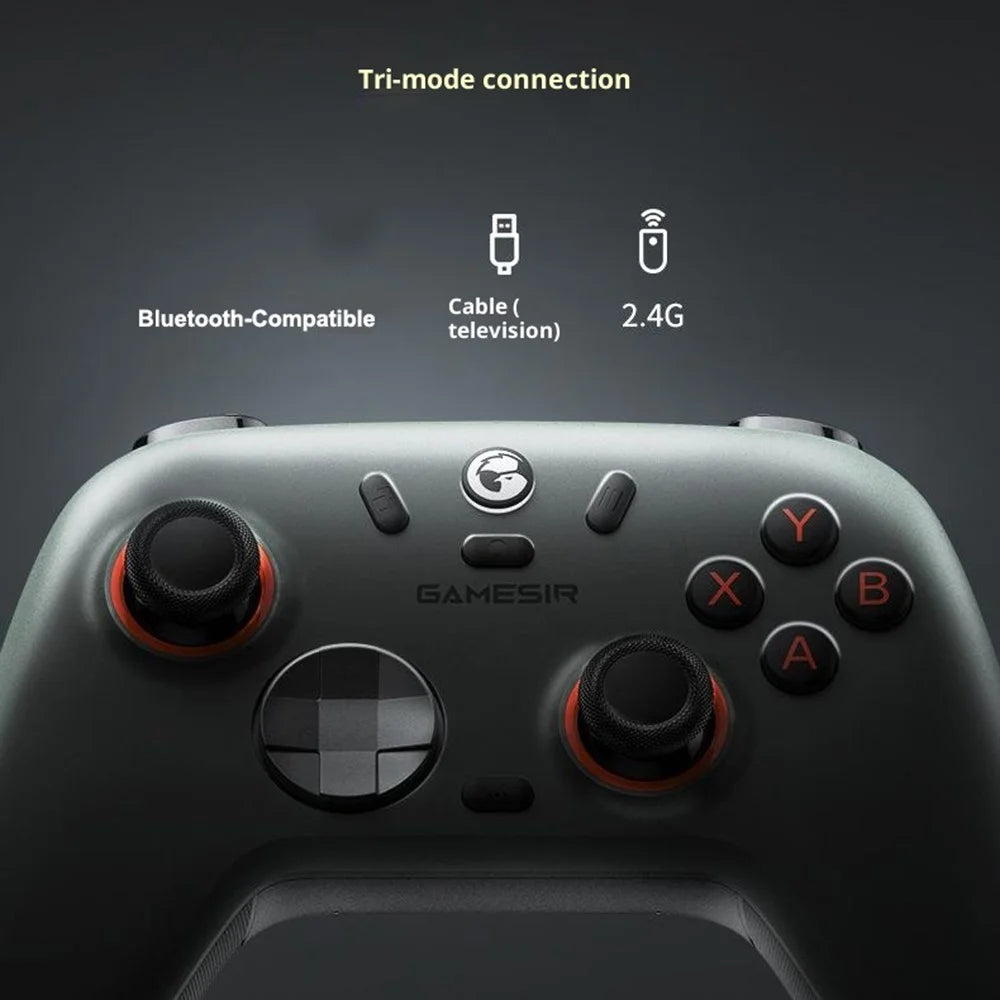 GAMESIR Nova 2 Lite Bluetooth-compatible 2.4G Wireless Game Controller with Hall Effect Joystick Wired Gamepad - Dark Grey - 6