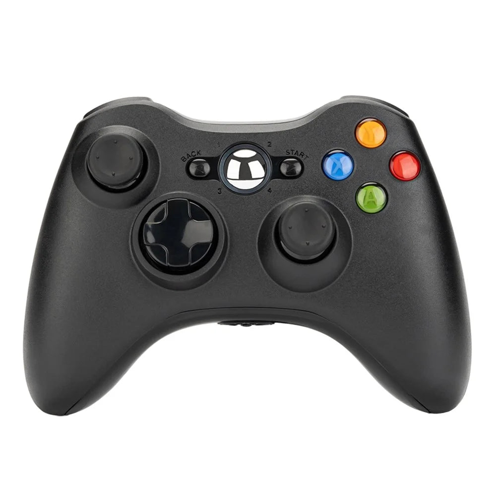 2.4G Wireless Controller for Microsoft Xbox 360 / PC Gaming Dual Motor Vibration Gamepad - Black - 1