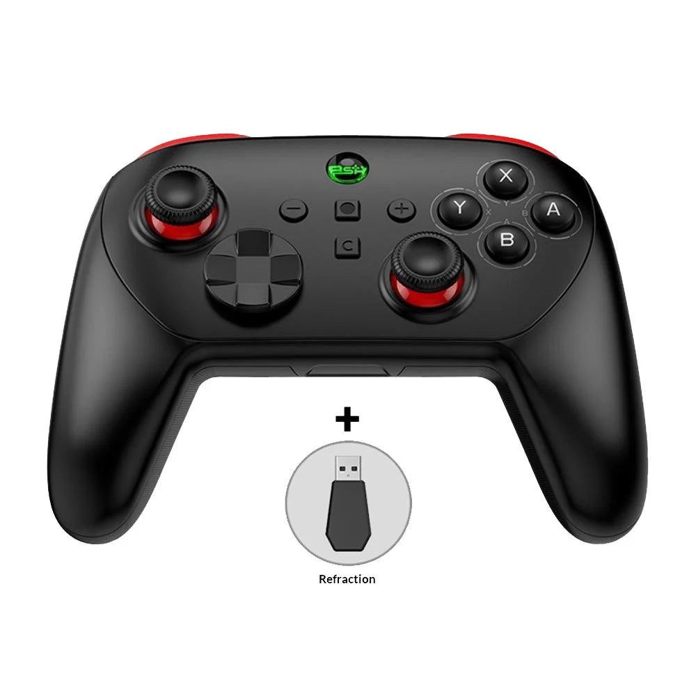 S13E Wireless Gaming Controller Dual Hall Effect Joysticks for Nintendo Switch 2 / Switch / PC with Programmable Back Buttons - Black  /  Red - 1