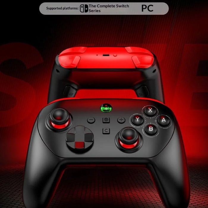 S13E Wireless Gaming Controller Dual Hall Effect Joysticks for Nintendo Switch 2 / Switch / PC with Programmable Back Buttons - Black  /  Red - 3