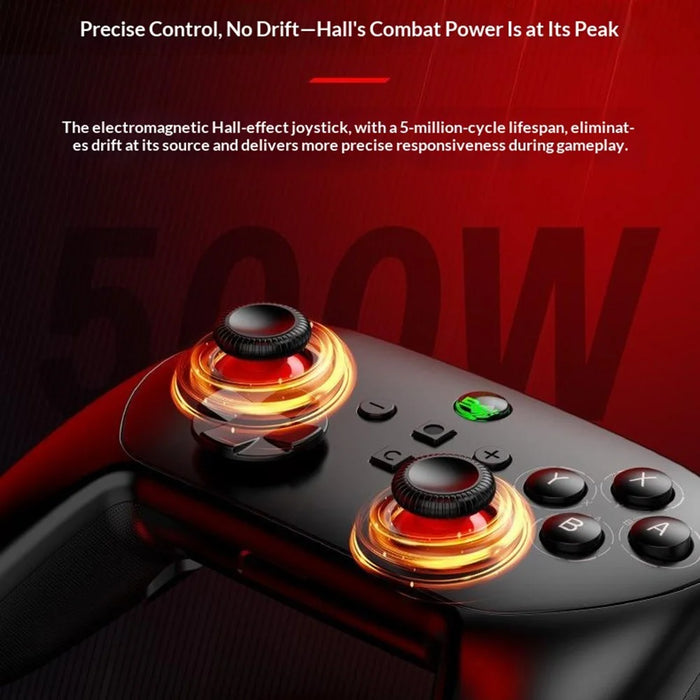 S13E Wireless Gaming Controller Dual Hall Effect Joysticks for Nintendo Switch 2 / Switch / PC with Programmable Back Buttons - Black  /  Red - 5