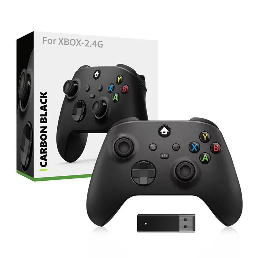 Game Controller for Xbox Series S / X / Xbox One / One S / One X / PC 2.4G Wireless Gamepad with Receiver - Black - 1