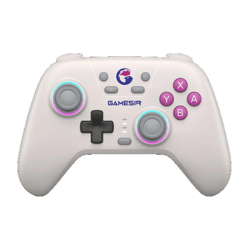 GAMESIR T4 NS Bluetooth-compatible Controller Hall Effect Joystick Gamepad with RGB Light for Nintendo Switch / Steam / PC - Retro White - 1