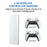M15 64GB Retro Game Console Dual Player 2.4G Wireless Controllers 10 Emulators for TV Gaming - Black+White - 2