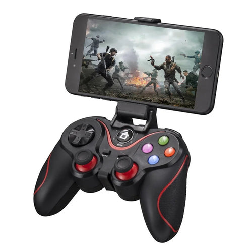 V8 Bluetooth-compatible Wireless Gamepad with Phone Holder for Android / iOS / PC / PS3 / TV Gaming Controller - 1